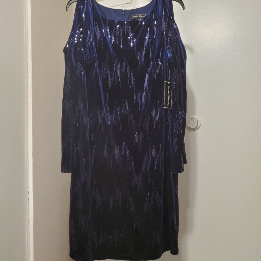 NWT | Jessica Howard |  Sequence Navy Dress | Size 14